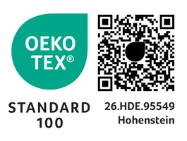 OEKO-TEX Standard 100 zertifiziert